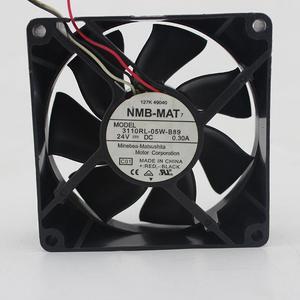 Original NMB 8025 24V 0.30A 3110RL-05W-B89 Large air volume cooling fan