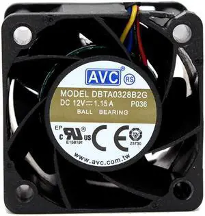 DBTA0328B2G AVC fan 3828 12V 1.15A 3.8 cm high air volume server fan