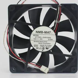 Original NMB 4710KL-04W-B49 12025 0.52A 12V large air volume chassis cooling fan Original NMB 4710KL-04W-B49 12025 0.52A 12V large air volume chassis cooling fan