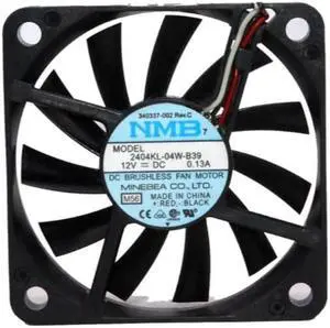 Original NMB 6CM 2404KL-04W-B39 Ultra-thin 6010 Ultra-silent Box Fan 12V 0.13A