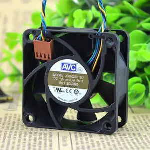 Original AVC 6025 12V 0.7A DS06025B12U P021 4-wire cooling fan double ball