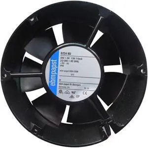 Ebmpapst 6224NU cooling fan 24 V DC, air flow 410m3/h, 3400rpm