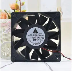 Original Delta 12CM 24V 2.40A Three-line violence PFB1224UHE Inverter cooling fan