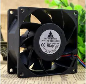 PFB0824DHE 24V 1.63A original Delta 8038 super-large air cooling fan PFB0824DHE 24V 1.63A original Delta 8038 super-large air cooling fan