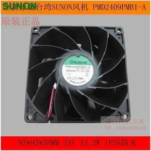 SUNON fan PMD2409PMB1-A 9.2CM 92*92*38MM 9.2*9.2*3.8CM 92038 9238 24V waterproof fan