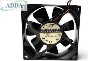 New Original FOR ADDA 80x25mm AD0824UB-A71GL DC 24V 0.26A 2Wire axial server inverter Cooling Fans