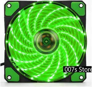 NEW Radiator Cooler Cooling Fan For KEEPRO DC 12V 3Pin 4Pin 120*120*25mm 15 LED Lights PC Computer Chassis Case Heatsink