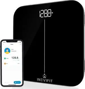 INEVIFIT Smart Premium Bathroom Scale with Bluetooth and Free Tracking INEVIFIT APP