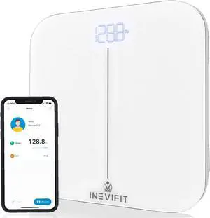 INEVIFIT Smart Premium Bathroom Scale with Bluetooth and Free Tracking INEVIFIT APP