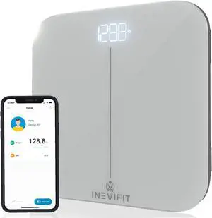 INEVIFIT Smart Premium Bathroom Scale with Bluetooth and Free Tracking INEVIFIT APP