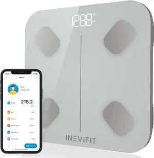 INEVIFIT Smart Body Composition Scale with Bluetooth and Free Tracking INEVIFIT APP INEVIFIT Smart Body Composition Scale with Bluetooth and Free Tracking INEVIFIT APP