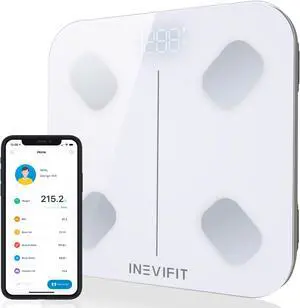 INEVIFIT Smart Body Composition Scale with Bluetooth and Free Tracking INEVIFIT APP
