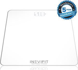 INEVIFIT BATHROOM SCALE, Highly Accurate Digital Bathroom Body Scale, Measures Weight for Multiple Users