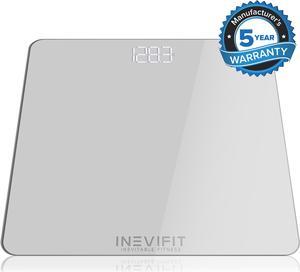 INEVIFIT BATHROOM SCALE, Highly Accurate Digital Bathroom Body Scale, Measures Weight for Multiple Users