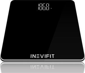 INEVIFIT Bathroom Scale, Highly Accurate Digital Body Weight Scale Up to 400lbs. Includes 5-Year Warranty