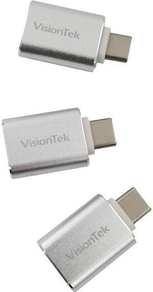 VisionTek USB-C to USB-A M/F 3 Pack Adapters 901224