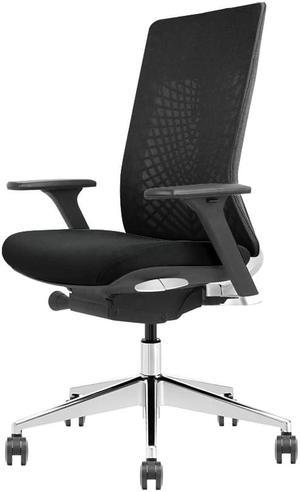 GM Seating X-Seven Task Chair - Ergonomic Office Chair with Lumber Support & Adjustable Height - 3D Armrest High Back Executive Desk Chair - Comfortable Computer Chair for Home & Office (Black)