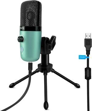 FDUCE USB Plug&Play Computer Microphone, Professional Studio PC Mic with  Tripod for Gaming, Streaming, Podcast, Chatting,  on Mac 