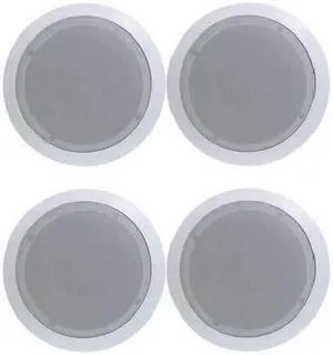 NEW PYLE PDIC81RD 8" 1000W Round Wall And Ceiling Home Speakers 2 PAIR
