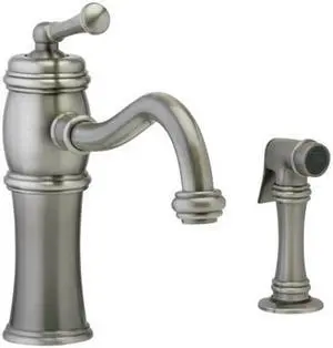 PHYLRICH DK205S_15A 3RING Kitchen & Bar Kitchen Faucet with Sidespray - PEWTER