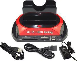 USB 2.0 HDD Docking Station IDE SATA Dual USB Clone Hard Drive Card Reader USB 2.0 HDD Docking Station IDE SATA Dual USB Clone Hard Drive Card Reader