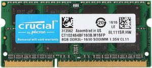 Crucial RAM CT102464BF160B 8GB DDR3L-1600 SODIMM 2Rx8 for HP ENVY 15-j054ca