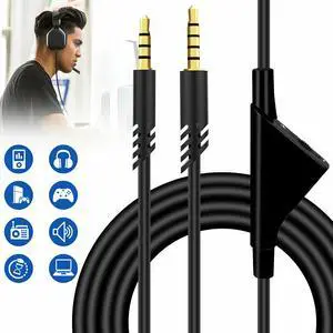 Replacement Audio Cable Cord Volume Control for Astro A10 A40 Gaming Headset 2M Replacement Audio Cable Cord Volume Control for Astro A10 A40 Gaming Headset 2M