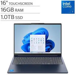 Refurbished (Excellent) - Lenovo IdeaPad Slim 5i 83J1002KUS 16" Notebook Intel Core 7-240H 1 TB SSD Windows 11 Home Refurbished (Excellent) - Lenovo IdeaPad Slim 5i 83J1002KUS 16" Notebook Intel Core 7-240H 1 TB SSD Windows 11 Home