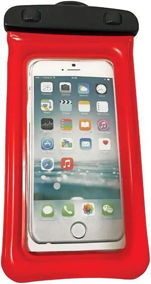WOW Watersports H2O Proof Phone Holder - Red 4" x 8