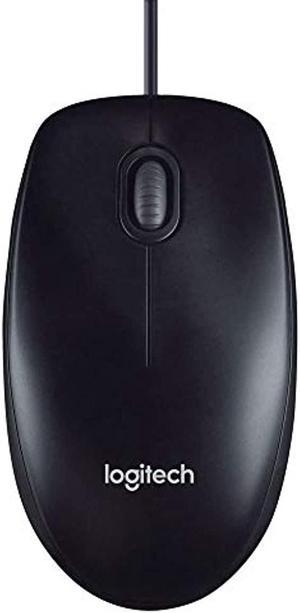 Logitech M100 Corded Mouse – Wired USB Mouse for Computers and Laptops, for Right or Left Hand Use, Black