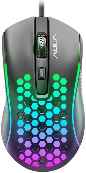 AULA S11 Wired Gaming Cave Mouse (Black)