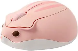 3 Keys 2.4G Wireless Hamster Shape Mouse (Pink)