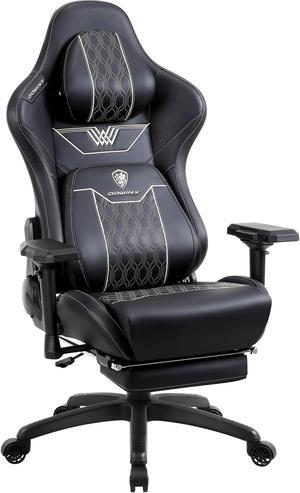 Dowinx Gaming Chair Fabric with Pocket Spring Cushion, Massage Game Chair  Cloth with Headrest, Ergonomic Computer Chair with Footrest 290LBS, Light