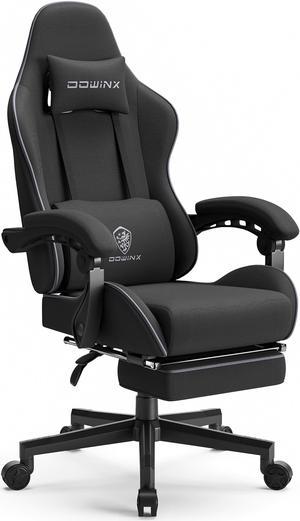 Dowinx Gaming Chair Cute with Cat Ears and Massage Lumbar Support