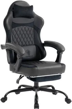 Dowinx Ergonomic Gaming Chair, Adjustable Recline Computer Chair With Linkage Armrest, Breathable Leather Office Chair With High-Density Foam & Pocket Spring, Desk Chair for Adult, 300 lbs, Black Dowinx Ergonomic Gaming Chair, Adjustable Recline Computer Chair With Linkage Armrest, Breathable Leather Office Chair With High-Density Foam & Pocket Spring, Desk Chair for Adult, 300 lbs, Black