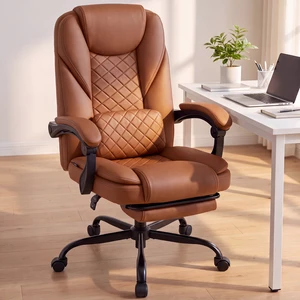 Dowinx B61A Ergonomic PU Gaming Chair with Footrest, HighBack Office Chair with Integrated Headrest & Lumbar Support, 360° Swivel, Adjustable Height, 400 lbs,Brown Dowinx B61A Ergonomic PU Gaming Chair with Footrest, HighBack Office Chair with Integrated Headrest & Lumbar Support, 360° Swivel, Adjustable Height, 400 lbs,Brown