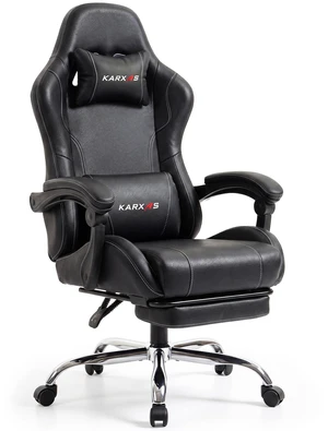 Dowinx Ergonomic Gaming Chair, Reclining Office Chair with Lumbar Support, Adjustable Height & Headrest Pillow, 90°155° Adjustable Backrest, Comfortable for Streaming Long Gaming,Black Dowinx Ergonomic Gaming Chair, Reclining Office Chair with Lumbar Support, Adjustable Height & Headrest Pillow, 90°155° Adjustable Backrest, Comfortable for Streaming Long Gaming,Black