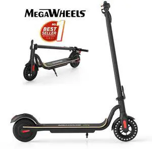 Megawheels S10 Foldable E-scooter with 8" Solid Tires, 250W Motor, 7.8Ah Battery, supports 18-22km Range and 3 Speed Modes