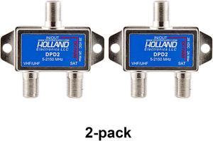 2 pack HOLLAND DIPLEXER COMBINER / 5-2150MHZ DPD2 28V 2A MAX / SATELLITE / FTA