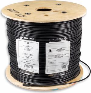 Acome Acoptic UNB1627 Indoor/Outdoor Strippable Overhead/Underground Fiber Optic Drop Black Cable 500m/1640ft