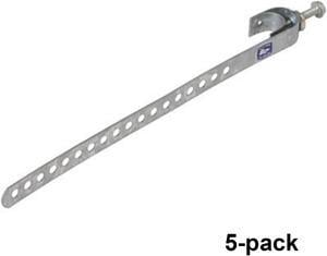 10'' Galvanized Steel Ground-Strap, 5 Pack