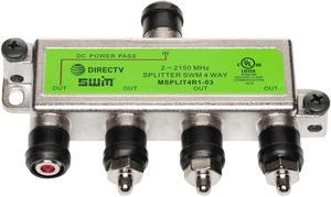 DirecTV AT&T 4 way power passing splitter