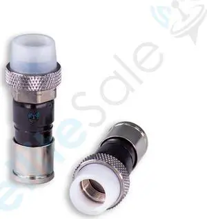 SatelliteSale Indoor/Outdoor Coaxial F-Type Fittings Weather-Seal Connectors for RG-6 Coax Cables Pack of 4 Pcs