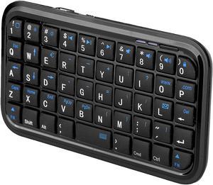  Rii Mini Bluetooth Keyboard with Touchpad＆QWERTY Keyboard,  Backlit Portable Wireless Keyboard for Smartphones/  Laptop/PC/Tablets/Windows/Mac/TV/Xbox/PS3/Raspberry Pi .(i8+ Blue) :  Electronics