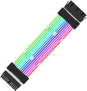 ATX 24pin Addressable RGB Motherboard Power Extension Cable 5V 3pin ARGB Sync