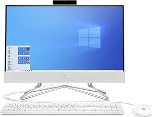 2021 Newest HP 22-inch All-in-One AIO FHD Desktop Computer Dual-Core AMD Athlon Silver 3050U Processor 8GB DDR4 RAM 256GB M.2 NVMe SSD HDMI RJ45 DVD-RW Snow White Windows 10 Pro w/RE Accesso (9ED50AA)