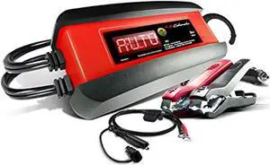 Schumacher SP1297 3 Amp 6V/12V Fully Automatic Smart Battery Charger Maintainer and Auto Desulfator Auto 6V/12V Battery Detection For Cars, Motorcycles, Lawn Tractors, Power Sports, Marine Ba (SP1297)