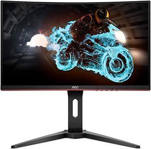AOC C24G1A 24" Curved Frameless Gaming Monitor, FHD 1920x1080, 1500R, VA, 1ms MPRT, 165Hz (144Hz supported), FreeSync Premium, Height adjustable (C24G1A)