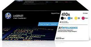HP 410A | CF410A, CF411A, CF412A, CF413A | 4 Toner Cartridges | Black, Cyan, Magenta, Yellow (CF410AQ)