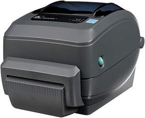 Zebra GX430t Thermal Transfer Desktop Printer Print Width of 4 in USB Serial and Parallel Port Connectivity Includes Cutter - GX43-102512-000 (GX43-102512-000)